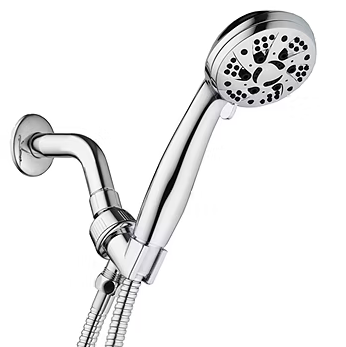 AquaDance 6-setting high-pressure handheld showerhead with chrome face for home bathroom upgrades